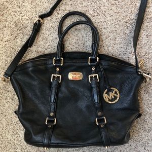 Michael Kors Buckle LeatherSatchel